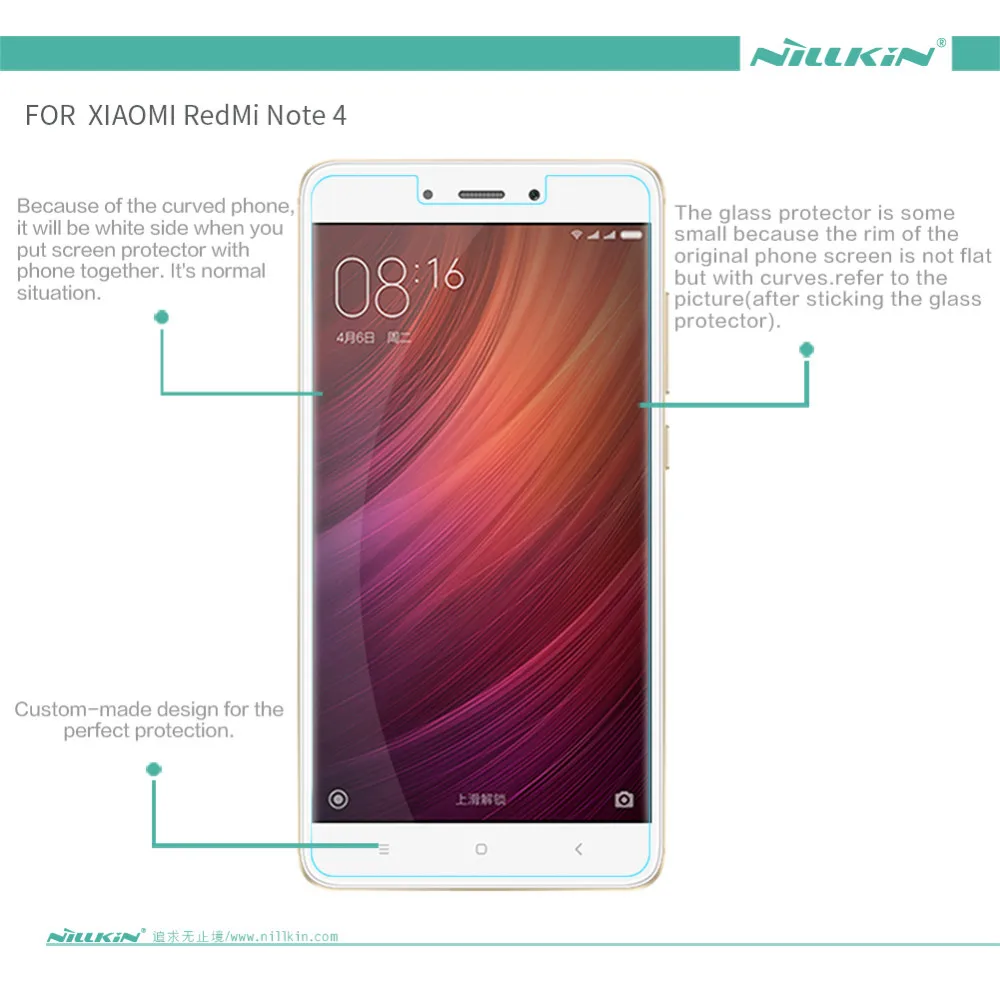 Xiaomi Redmi Note 4 закаленное стекло Nillkin Amazing H+ PRO 2.5D Защитная пленка для экрана для Xiaomi Redmi Note 4X Note 4 глобальная версия