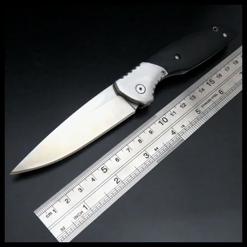 

BJL Hot 111 Bearing Tactical Folding Knife 9Cr18Mov Steel Blade G10 Steel Handle Hunting Camping Hand Tool Survival Knives