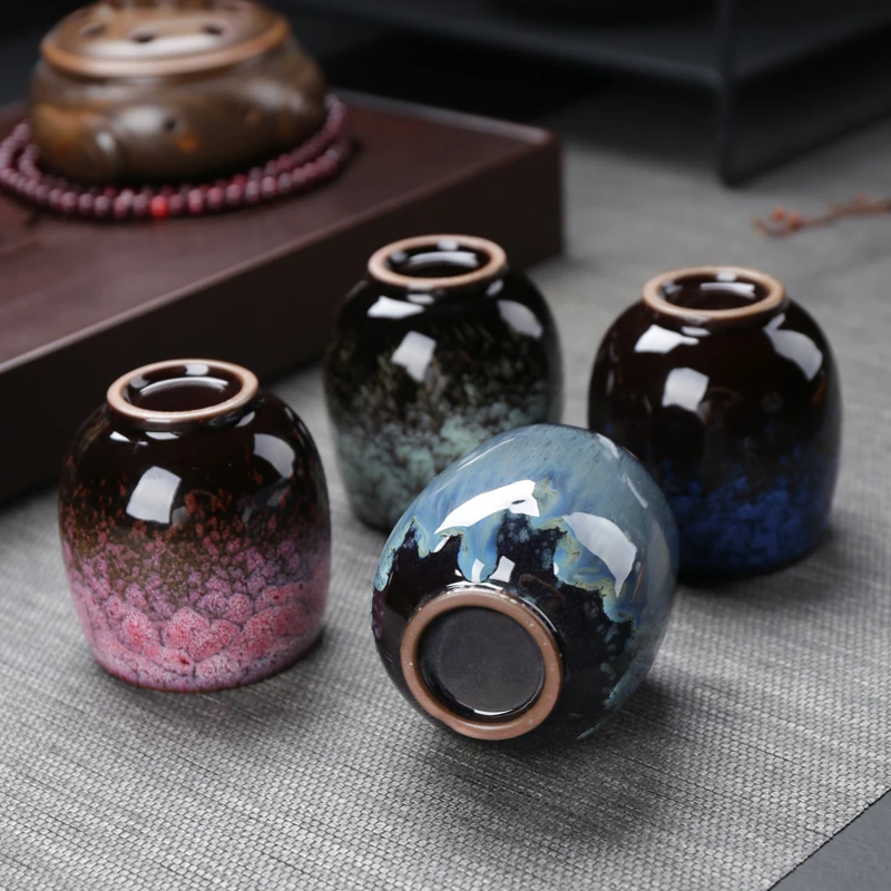 Kaufen 150 ml Kreative Teacup Keramik Ofen Ändern Kunst Tasse Büro Master Espresso Kaffee Becher Tee Tassen Drink Teegeschirr Handwerk Dekor geschenk