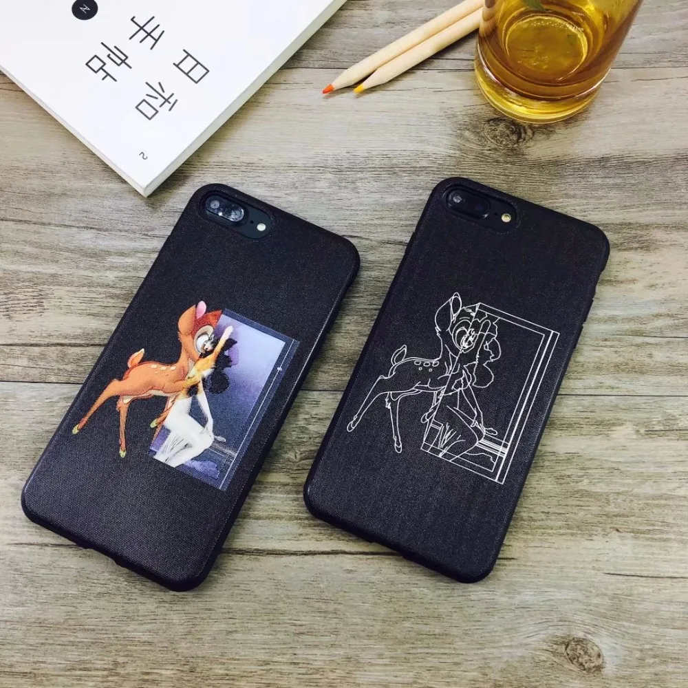 Paris France Luxury Brand Deer Sketch Art Phone Case For