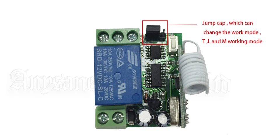 Универсальный светильник беспроводной пульт дистанционного управления Переключатель DC12V rf реле с пультом дистанционного управления 433 МГц передатчик совместимый с Broadlink RM Pro
