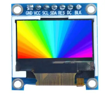 

0.96'' inch TFT LCD display screen module 4-wire SPI serial port 7pin ST7735S driver 262K colors 128*64 3.3v for Mega STM32 51