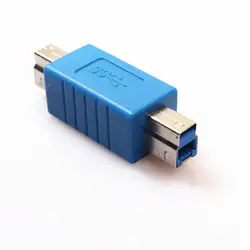 Синий USB3.0 Тип BM к BM USB 3,0 Тип B мужчин B вилка адаптер переходника разъема