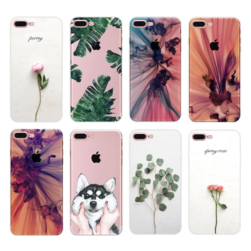 

Soft TPU Case For Apple iPhone 6s 6 7 7 Plus Silicone Back Phone Cover Case for iPhone 5s SE X 10 8 8 Plus Shells Coque