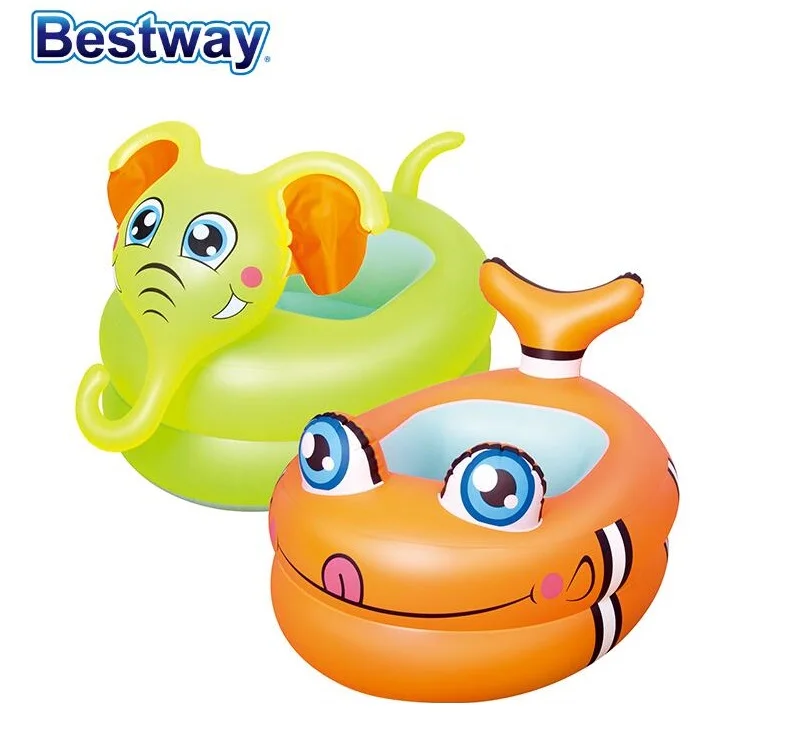 

51125 Bestway BABY BATH Pool wz Soft Inflatable Floor/Clown Fish & Elephant Swimming Pool for Baby/Thick Vinyl Baby Play Pool-w1