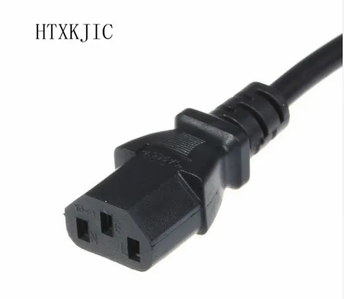 

New Arrival 1.5m C13 IEC Kettle to European 2 pin Round AC EU Plug Power Cable Lead Cord PC