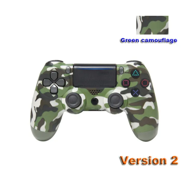 green camouflage Беспроводной Bluetooth геймпад контроллер для PS4 игровой контроллер игровые устройства с джойстиком для playstation 4 консоль для PS4 PS3 Dualshock - Цвет: green camouflage