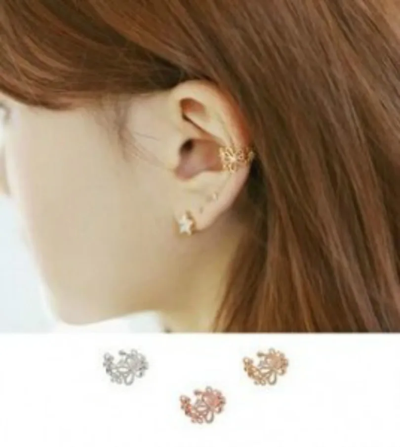 

2018 Personality Bohemian Fashion Jewelry Crystal Pearl Earrings Gothic Earrings Temperament Women Elegant Ear Clips