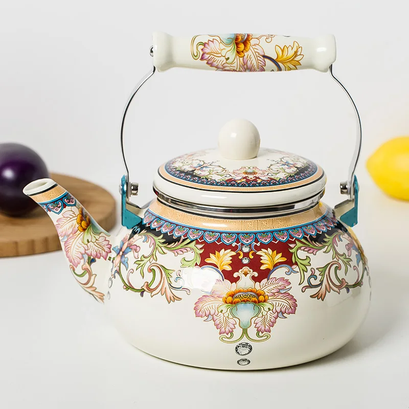 2 4L special porcelain enamel kettle traditional Chinese Medicine