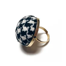 2017 New Arrival Plaid Cloth Finger Rings For Woman Princess Engagement Girl Fasion jewelry Personality Anel Charm Accessories