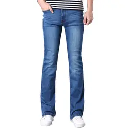 2018 весна и осень Новый Мужской микро-труба синий Стрейчевые обтягивающие джинсы корейский прилив джинсы размер 26-30 31 32 33 34
