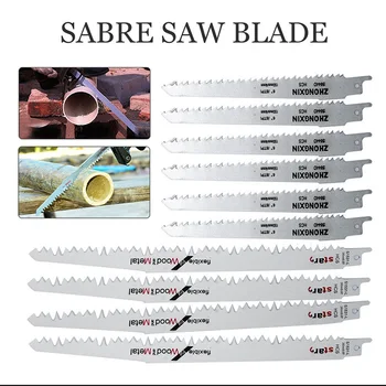 

6Pcs S644D+4Pcs S1531 Saber Saw Blades Tiger Saw for Wood Metal Cut DC120