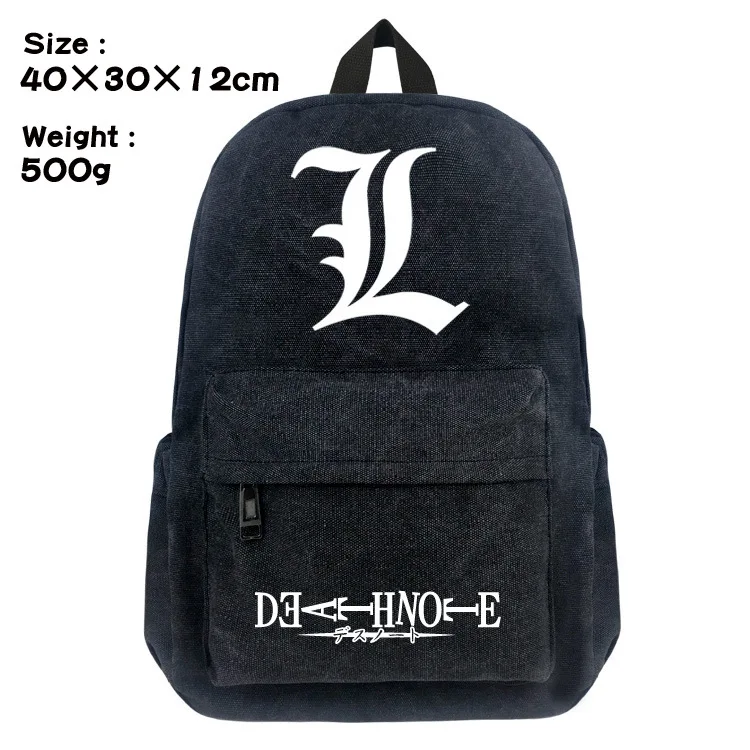 Death Note Casual Style Canvas Backpack Travel Daypack Death Note Casual Style Canvas Backpack Travel Daypack