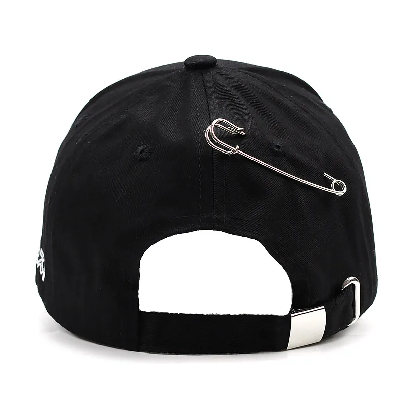 spring Hats For Women Men Cap cotton Baseball Caps Sun Visor Iron ring Hat Gorras Casquette Touca Black Casual pink and White