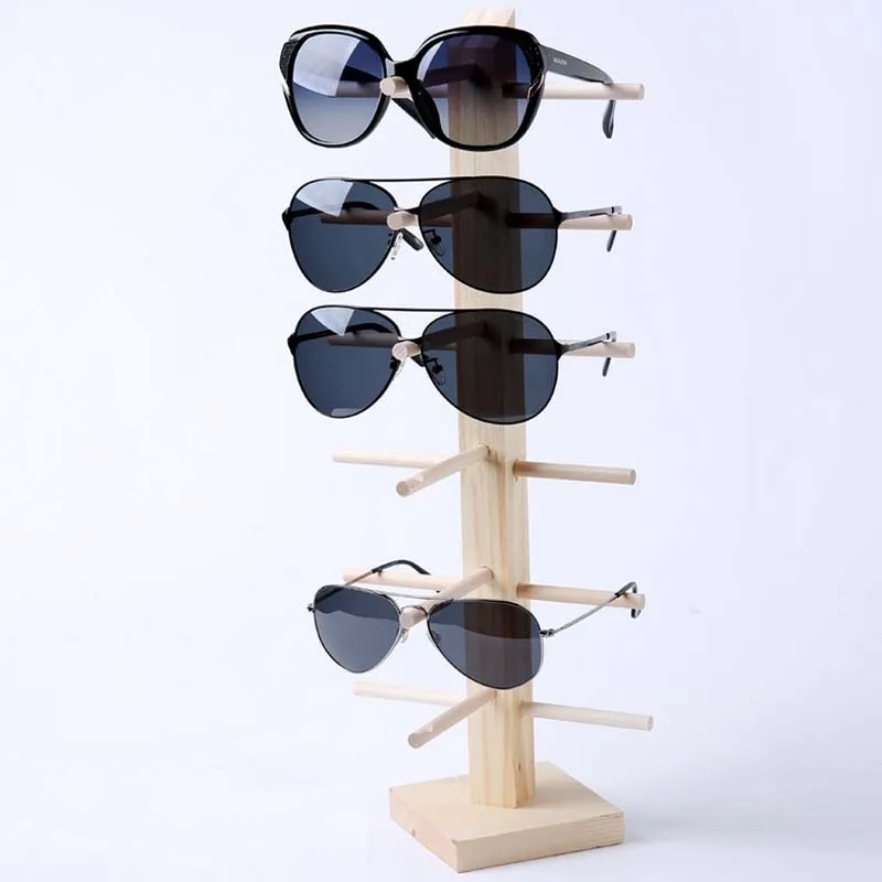 Бесплатная доставка 10-8-6-6-5-4-3-2-1 пара стеллаж для выставки очков Солнцезащитные очки деревянная рамка стенд для очков/Показать держатель