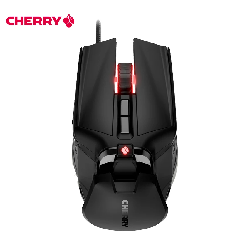 Оригинальная проводная мышь CHERRY CM9620 Esport, игровая оптическая мышь 16,7 миллионов RGB, регулируемая 12000 точек/дюйм, 9 программируемых кнопок