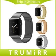 Нержавеющая Сталь Ремешок Для Часов 1:1 в качестве Оригинала для iWatch Apple Watch Sport Edition Наручные Ремешок Ремешок Браслет Черный Розовое Золото Silve