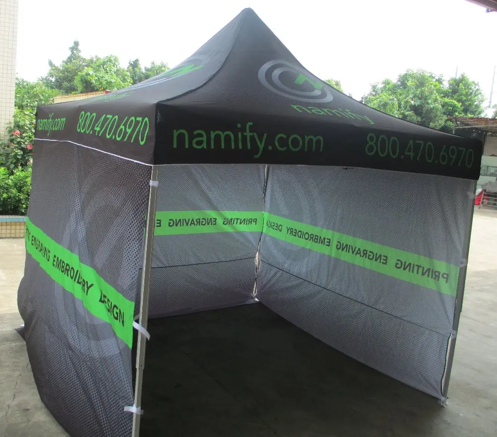 

3X3 m beach / party tents with 3 full walls customized logos. sun shelter tent for outdoor showing and business tent