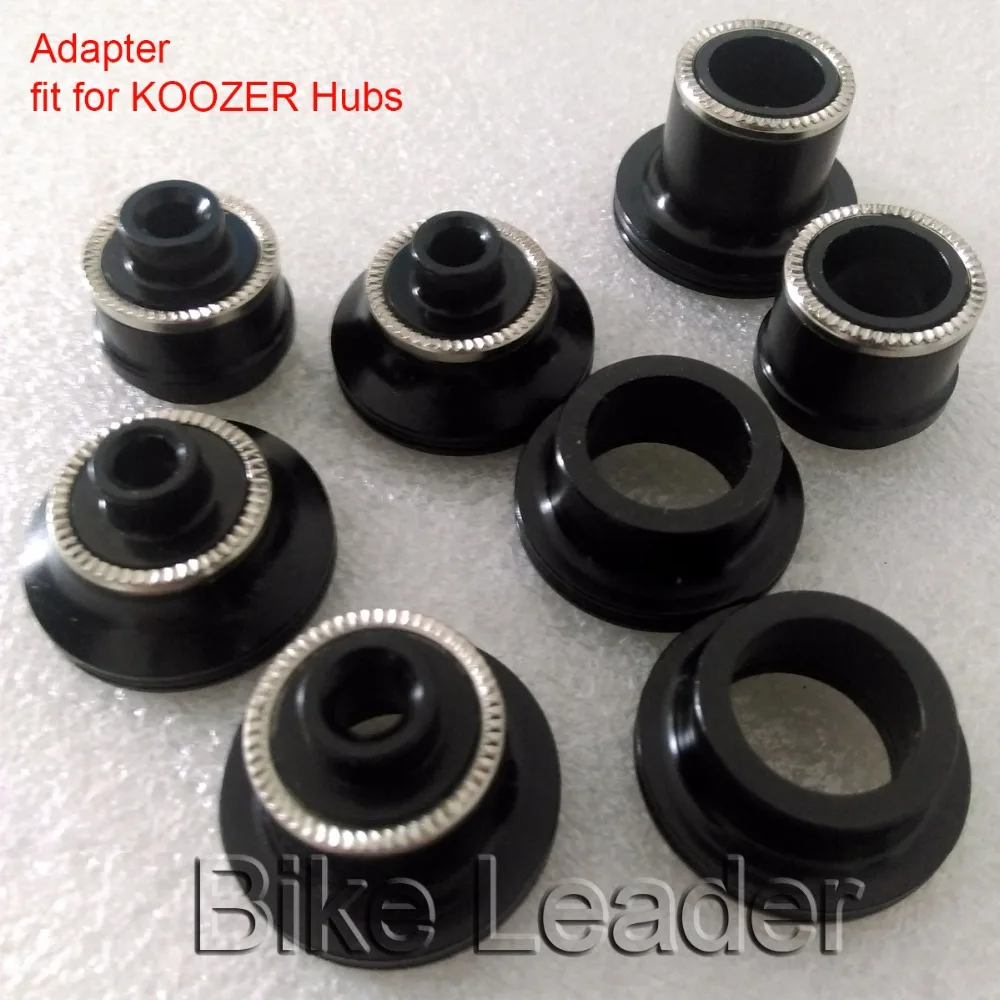 KOOZER Bike Hub Quick Release Thru Axle Adapter Converter End Caps 9-10/15-12 