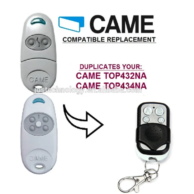 

2pcs CAME TOP432NA remote control replacement