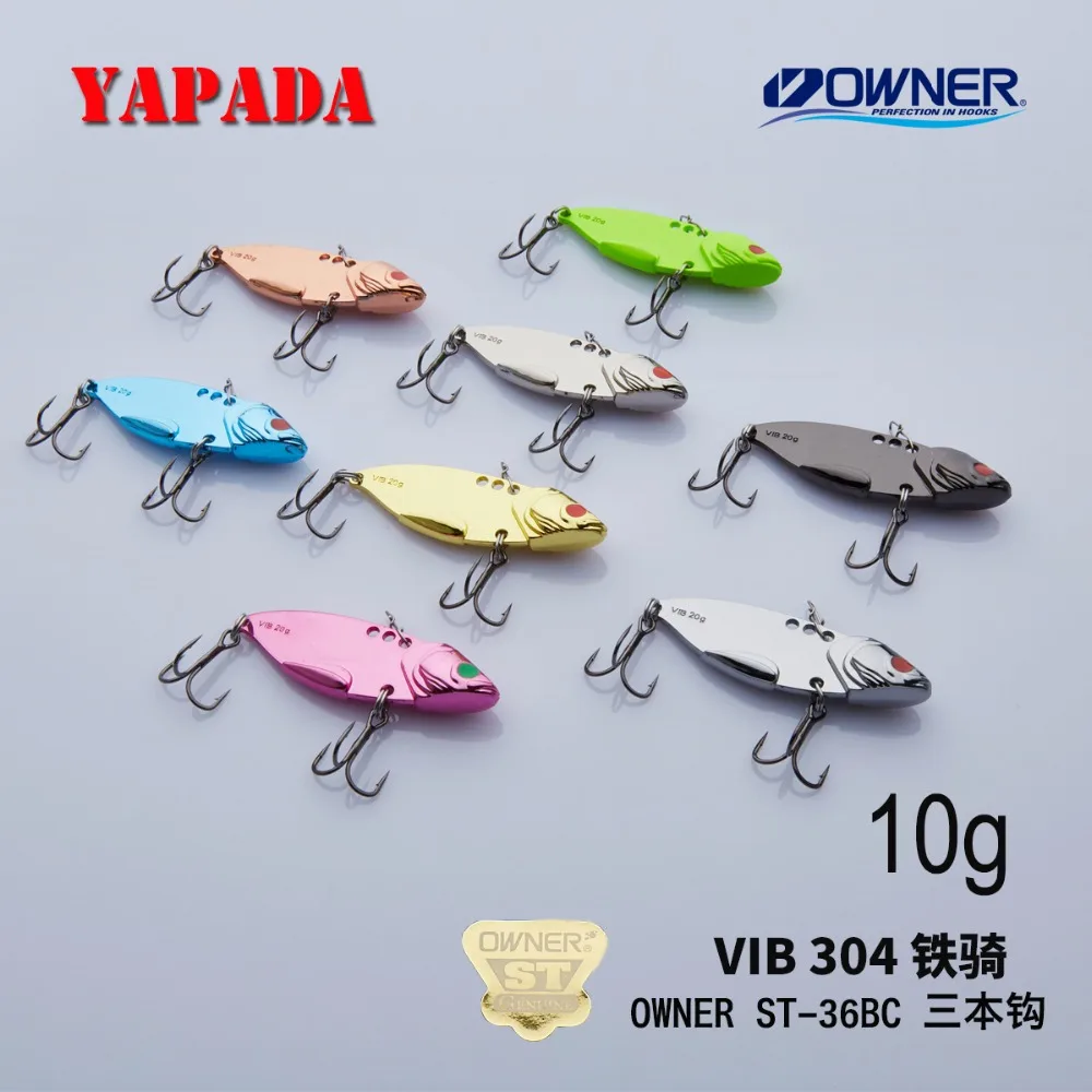 YAPADA VIB 304 стальной батальон 10 г/15 г усиленный тройной крючок 50 57 мм перо