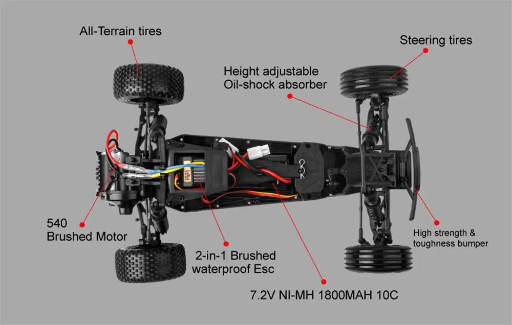 BSD гоночный CR-709T 1/10 2,4G 2WD 45 км/ч матовый Rc автомобиль EP Внедорожник Baja Грузовик RTR игрушка случайный цвет автомобиль игрушки для детей Подарки