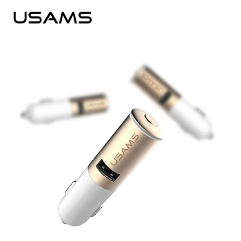 

5V 2.4A USB Charger USAMS Phone Charger Build in Bluetooth 4.1 Earphone