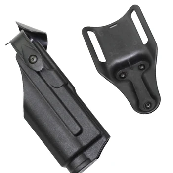

GL 17 19 Heavy Duty Lock Quick-Release Tactical Holster Right Handed Belt Waist Paddle Adapter Fits 22 23 31 32
