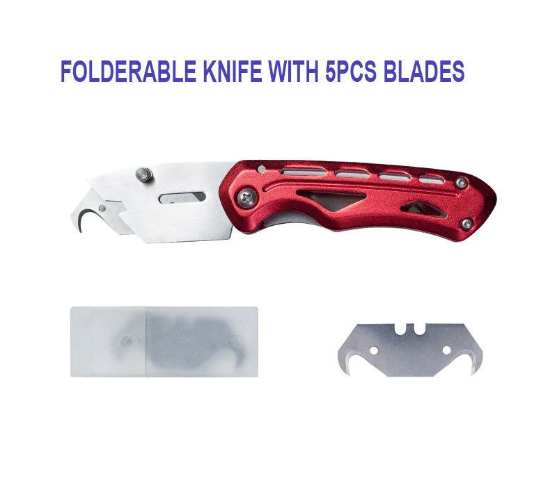 

Folderable Knife with 5pcs Hook Blades Accessories for Geomembrane overlap wedge welder / Geomembrane plastic welding machine