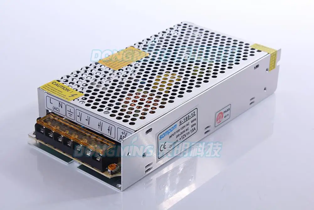 

Output DC 12V led adapter 15A 180W led tramsformer power supply, led driver input AC 240V for 5050 led strip bulbs no waterproof