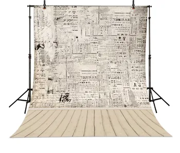

Wood Newspaper Backgrounds Vinyl cloth High quality Computer printed wall backdrop