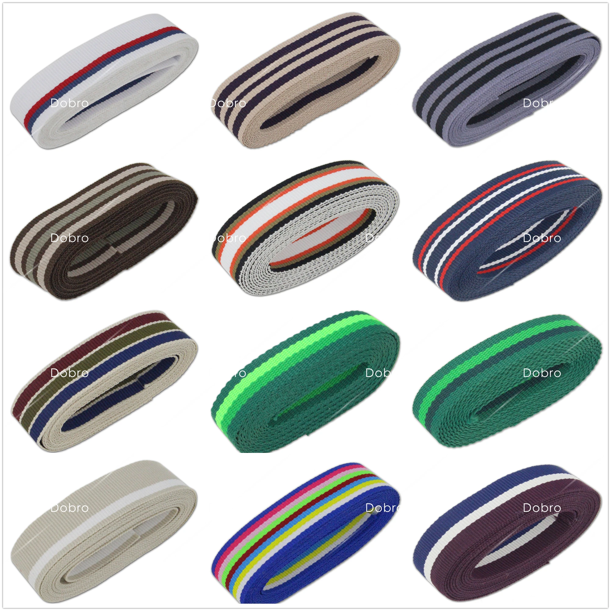 

3/4" 19mm Stripe Grosgrain Ribbon SGR-19-20