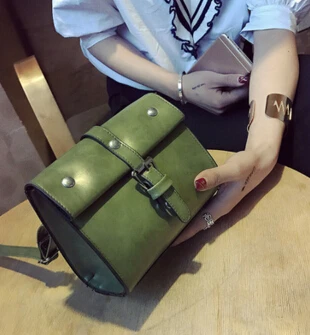 

2017 spring new leather belt leather shoulder bag, Korean fashion oblique cross bag