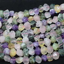 С цитрином, с аметистом розовый/белый кварц барокко 15*20 мм граненый 1" для DIY ювелирных изделий делая свободные бусины fppj оптом природы