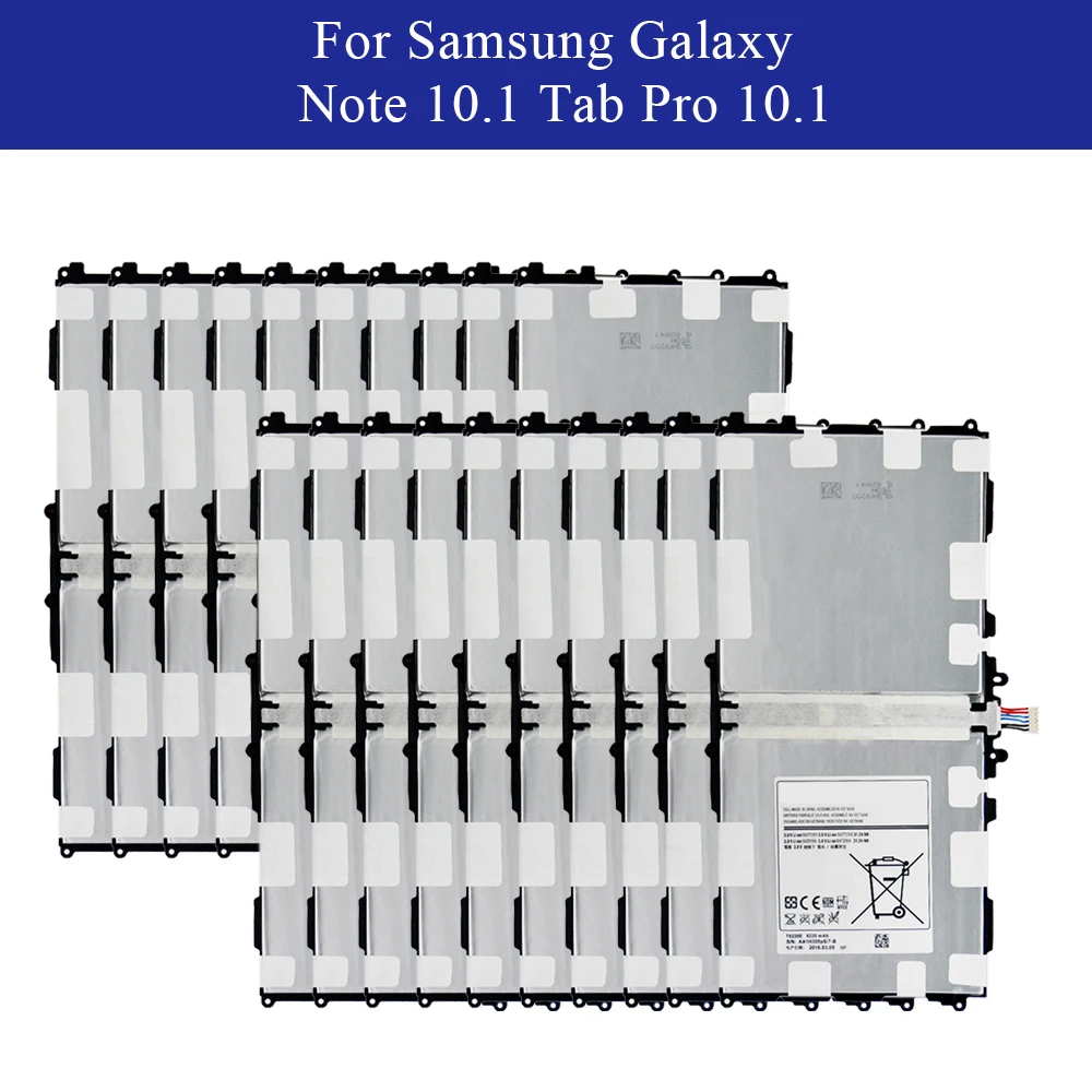 20 шт. аккумуляторов T8220E для Samsung GALAXY Note 10 1 Tab Pro P600 P601 P605 фотосессия 8220 мАч |