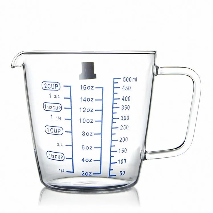 Стекло мерный стаканчик с масштаба/Стекло молоко/прозрачный тепла выпечки/Может Микроволновая печь/красный молока чашку /кухня мерные чашки для бара
