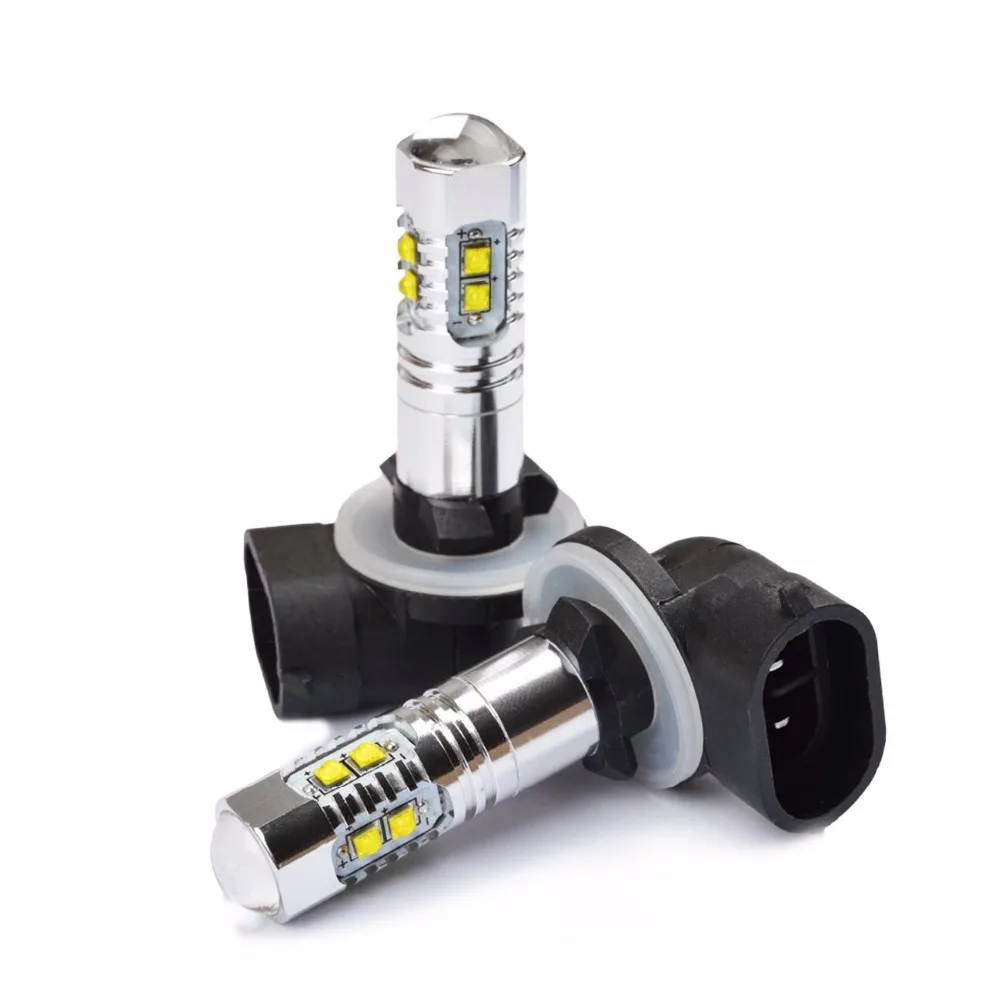 Par Lampada H27 881 10 Led Cree Chip led 50 Вт Efeito Onix Cobalt Spin 6000K Branca для Kia Sportage Cerato Hyundai I30|h27 881|lampada h2710 |