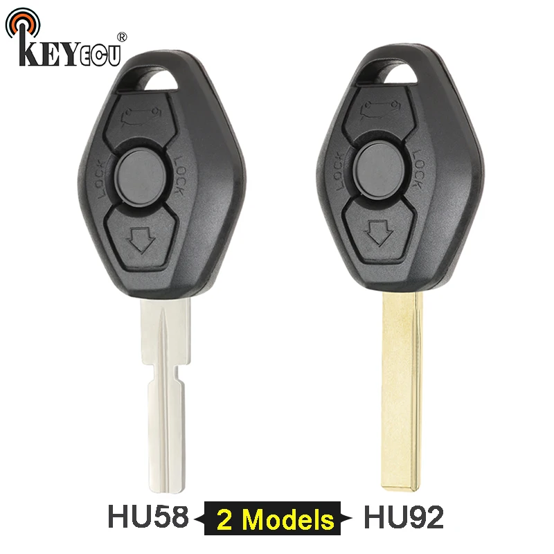 KEYECU 1x/2x для BMW 3 5 6 7 серия X3 X5 Z3 Z4 запасной пульт дистанционного ключа автомобиля