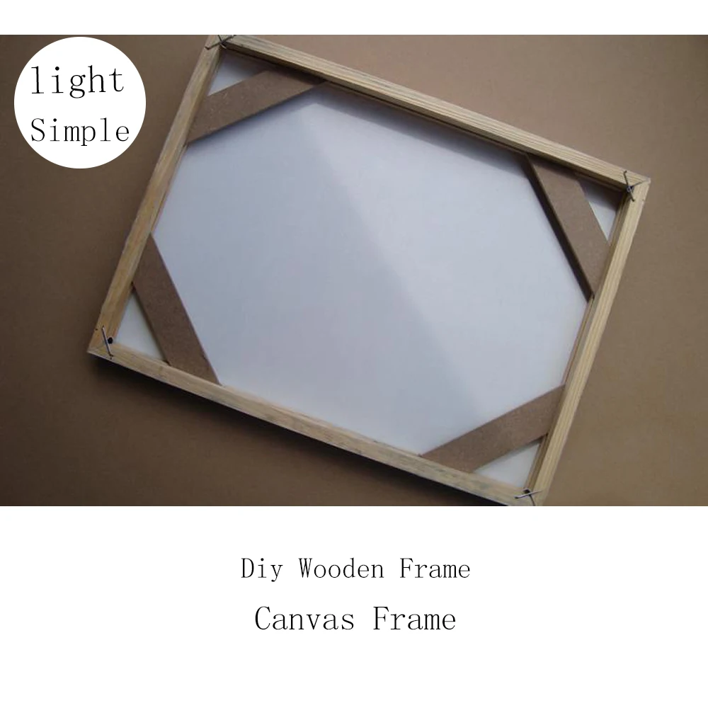 

Simple DIY Wooden Inner Framework Light Frame for Canvas Prints Oil Painting Easy Framework To Assembly