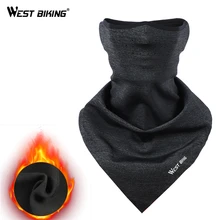 WEST BIKING велосипедная маска для лица Флисовая теплая для верховой езды треугольная термо-шарф велосипедная Спортивная бандана повязка на голову Шапка Лыжная Маска