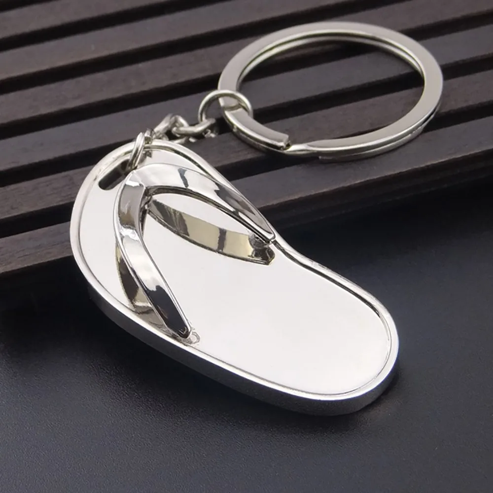 

Weird Creative Slipper Metal Key Chain Pendant Flip Flops Womens Jewellery Key Accessories Wrist Keychain Aguacate Llavero