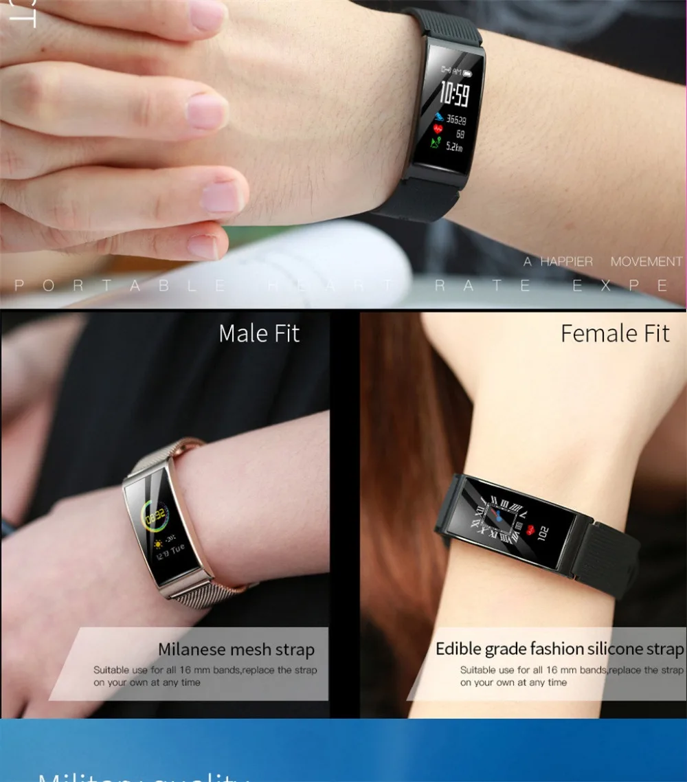 IP68 Smart Watch Sports Fitness Heart Rate Monitor Smart Watch For IOSAndorid 0.96 Inch TFT Full Visual Color Screen 40AP02 (4)