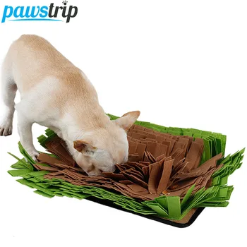 

pawstrip Pet Snuffle Mat Smell Training Anti Chock Slow Dog Feeding Mat Stress Release Dog Nosework Mat Blanket 44*32cm