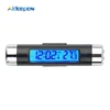 2 in 1 Car Auto Thermometer Clock Temperature LCD Display Screen Clip-on Digital Blue Back Light Automotive Accessories Portable ► Photo 3/6