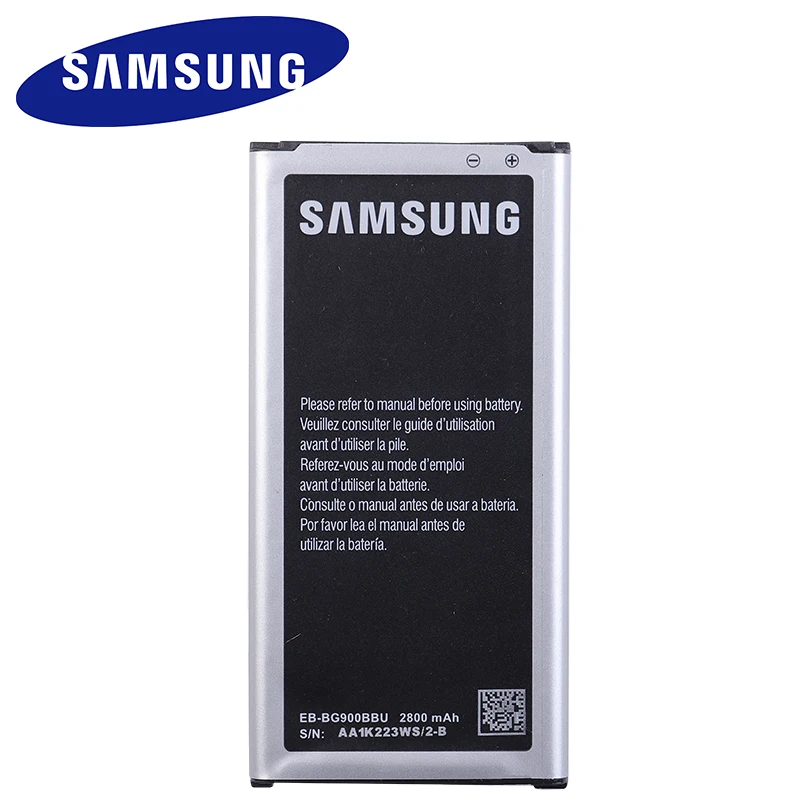 Оригинальный аккумулятор 20 шт./лот для Samsung Galaxy S5 EB-BG900BBC NFC EB-BG900BBE s5 G900S G900F G9008V 9006v