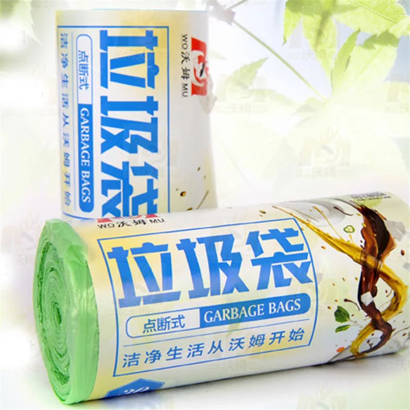 3rolls Korea 30pcs/roll 45*52cm Eco Friendly Green Blue Trash Bags