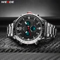 WEIDE Mens Sport Top Luxus Marke Quarz Bewegung Wasserdicht Uhren Hombre Mode Casual Alarm Digital Armbanduhr Uhr|Quarz-Uhren|Uhren -