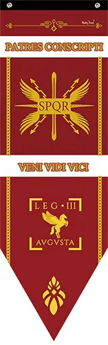 New Caesar Rome empire SPQR Infantry Legions War Banner Home Decor Flag Bar Family decoration Flags S-L cosplay game show props - Цвет: iiiAVGVSTA