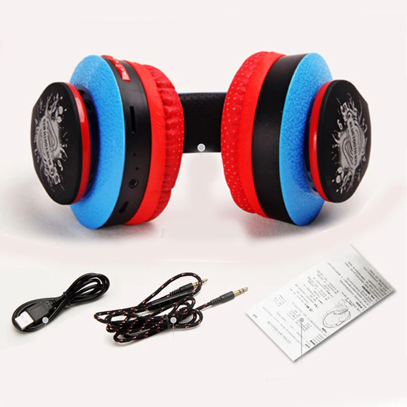 Bluetooth наушники KAPCICE складные с микрофоном и поддержкой SD карты|wireless headphones|bluetooth