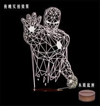 Free Shipping 1 Piece The Avengers Mavel Hero IRON MAN color changeable LED Night Light 3D Wood Mood Light 3D holiday light Free Shipping 1 Piece The Avengers Mavel Hero IRON MAN color changeable LED Night Light 3D Wood Mood Light 3D holiday light